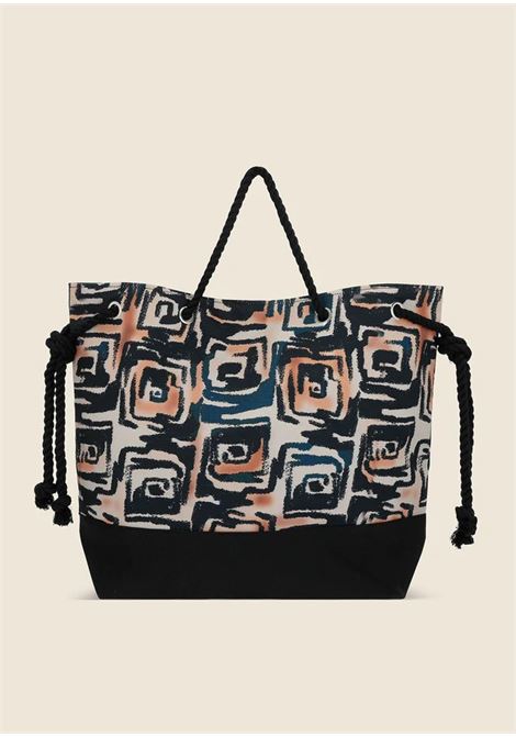 borsa da mare nero/beige ME FUI | A030X14TESS-NERO/BEIGE
